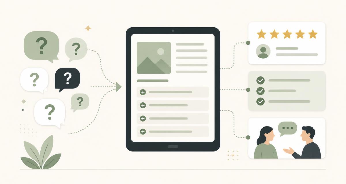 Customer-focused content strategy for a small business built around questions, trust and useful information