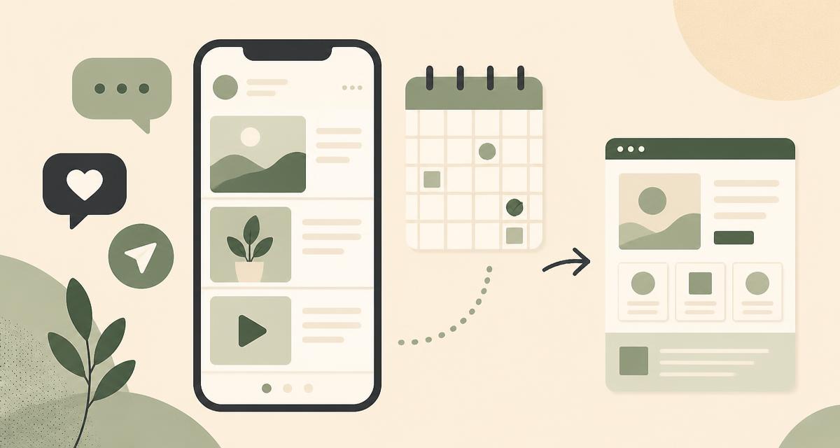 Social media marketing strategy for a small business focused on content, engagement and leads